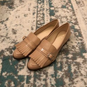 NWT! Nine West Nude Patent Loafers